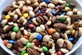 Colorful trail mix Royalty Free Stock Photo