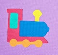 Colorful train - baby rubber puzzle