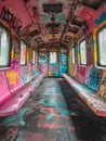 Graffiti Train Car Royalty Free Stock Photo