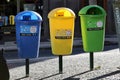 Colorful Trash Cans in Funchal, Madeira