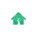Colorful tree vector logo design. Royalty Free Stock Photo