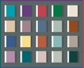 Colorful trend palette vector in 3 colors fresh design ideas. Premium palettes for fashion, business, textile, technology idea.