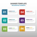 Colorful triangle abstract corporate business banner template, horizontal advertising infographic layout template flat design set Royalty Free Stock Photo