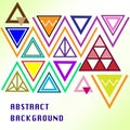 Colorful Triangle Create Background