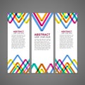 Colorful triangle pattern background advertising banner