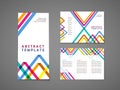 Colorful Triangle Pattern Background Tri Fold Brochure