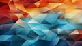A colorful triangle shapes