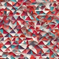 colorful triangle square rectangle geometric seamless pattern on a white background Royalty Free Stock Photo