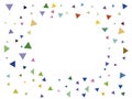 Colorful triangles background, very colorful, multicolored confetti for backgrounds. birthdays and parties