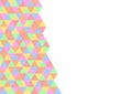 Colorful triangles evenly ordered like a staircase