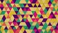 Colorful triangles hipster background 3D render