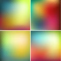 Colorful triangular backgrounds set Royalty Free Stock Photo