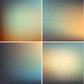 Colorful triangular backgrounds set Royalty Free Stock Photo