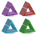 Colorful triangular logo