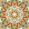 Colorful Tribal Ethnic Festive Abstract Floral Pattern