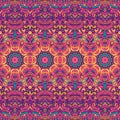Colorful Tribal Ethnic Festive Abstract Floral Vector Pattern Royalty Free Stock Photo