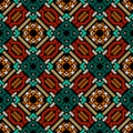 Colorful tribal ethnic seamless pattern. Vector ornamental celtic style background. Repeat abstract geometric backdrop. Beautiful