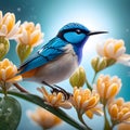 colorful trilling songbirds, AI-Images