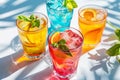 Colorful Trio of Summer Mocktails