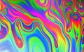 Colorful, trippy psychedelic abstract in blue, green, pink and red