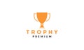 Colorful trophy logo symbol icon vector graphic design illustration