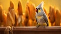 Colorful Tropical Bird: A Humorous And Vibrant Photography