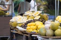 Tropical fruit on asian market