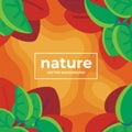 Colorful Tropical leaves Background. Beautiful environmental banner background
