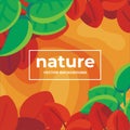 Colorful Tropical Background. Beautiful environmental banner background