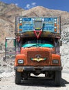 Colorful truck in Indian Himalayas