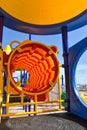 Colorful tube for children play on playground