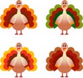 Colorful Turkey Illustrations