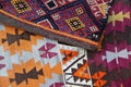 A colorful turkish carpet pattern Royalty Free Stock Photo