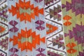 A colorful turkish carpet pattern Royalty Free Stock Photo
