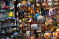 Colorful turkish ceramic balls as souvenirs