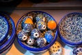 Colorful turkish ceramic balls as souvenirs