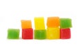 Colorful Turkish delight Royalty Free Stock Photo