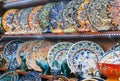 Traditional Turkish decorative ceramics for interior decoration Royalty Free Stock Photo