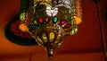 colorful Turkish lantern hanging at setia city mall. Royalty Free Stock Photo