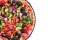 Colorful Turkish shepherd salad in a bowl