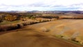 Colorful Tuscany - the typical view over the rural fields of the Acconia desert