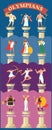 Colorful Twelve Greek Olympian Gods And Goddesses Infographic