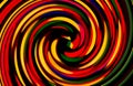 Colorful Twirl Abstract Background In Dark
