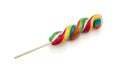 Colorful twisted sweet lollipop