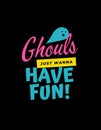 Colorful Typographic Halloween Occasion T-Shirt