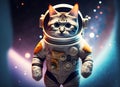 Colorful Ultra HD, A Cat in the space, Generative AI