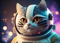 Colorful Ultra HD, A Cat in the space, Generative AI