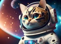 Colorful Ultra HD, A Cat in the space, Generative AI