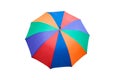 Colorful umbrella isolated on white background