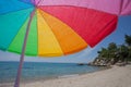 Colorful Umbrella Beach Sea Royalty Free Stock Photo